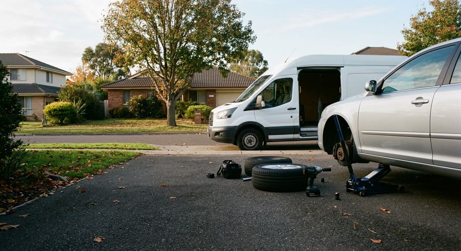 Vinny's Mobile Tire & Brake website concept